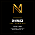 Dominance retainer, $1,997 per month: social managed, priority support, quarterly strategy