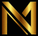 Nando NVZN gold N emblem on black